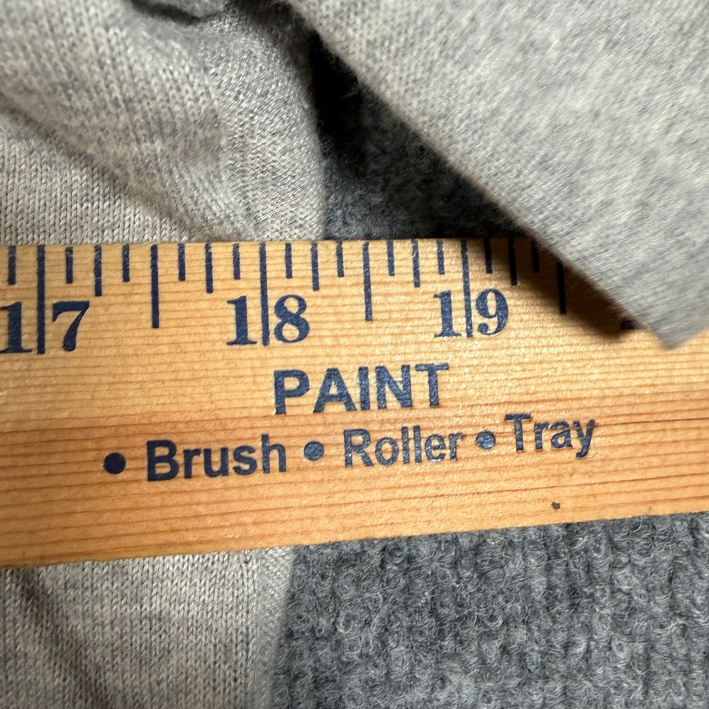 Talbots Size Medium Flamingo Sweater Gray Heathered‎ Cotton Rayon Long Sleeves - Picture 9 of 9